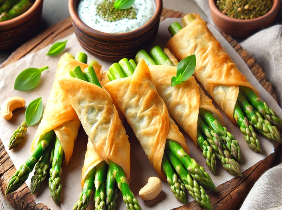 Knursprige Spargel-Wraps - CALVENDO Foto-Puzzle'