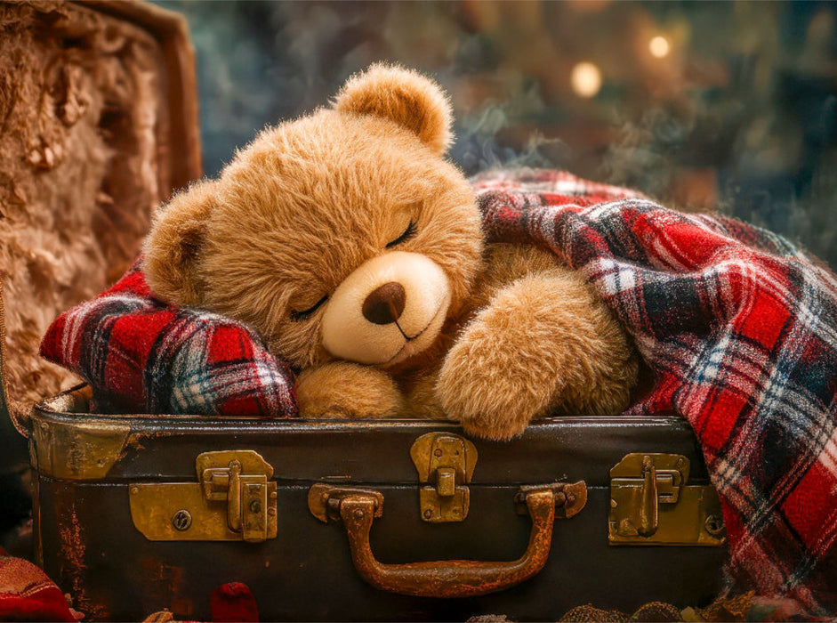 Dieser Koffer ist ein toller Schlafplatz - CALVENDO Foto-Puzzle'