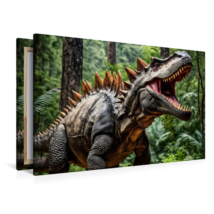 Premium Textil-Leinwand Der Brülllende Jäger