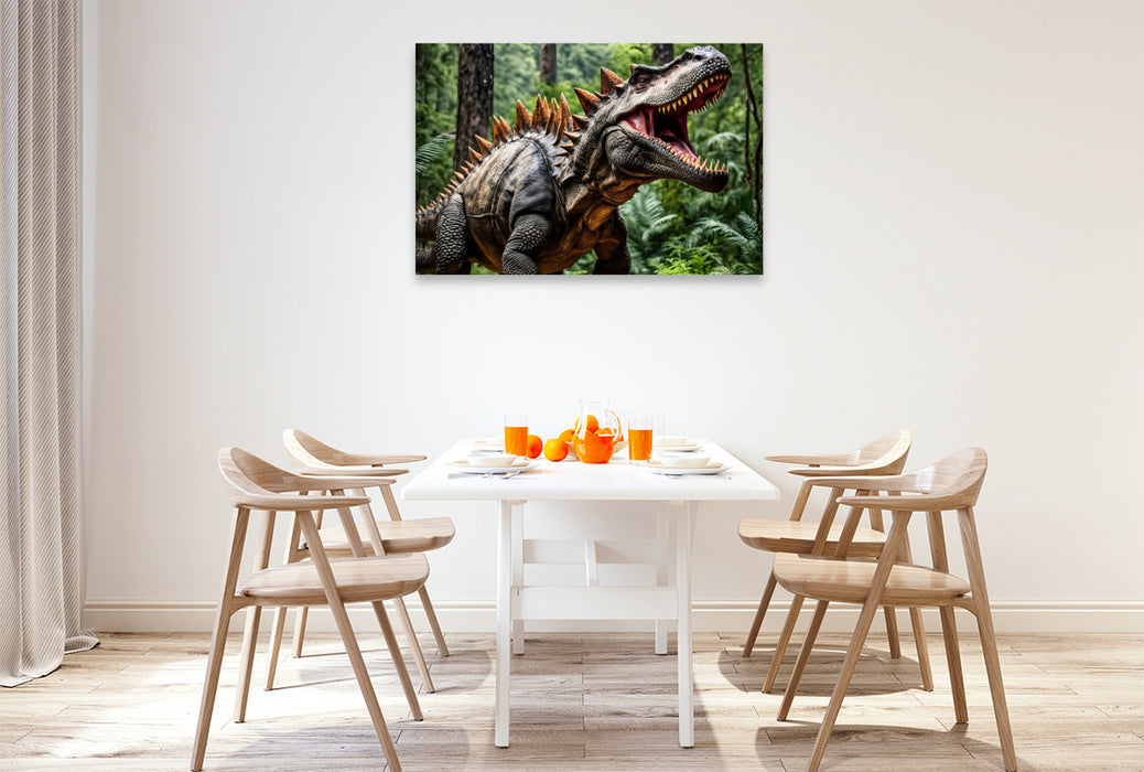 Premium Textil-Leinwand Der Brülllende Jäger