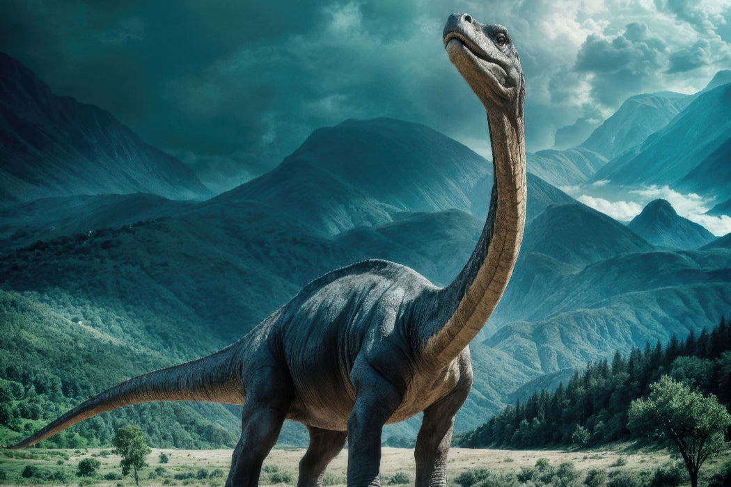 Premium Textil-Leinwand Brachiosaurus
