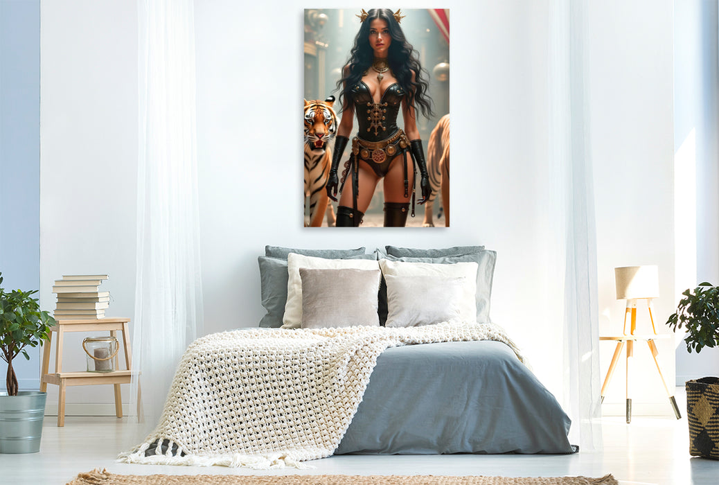 Premium Textil-Leinwand Thalassa Cogflare