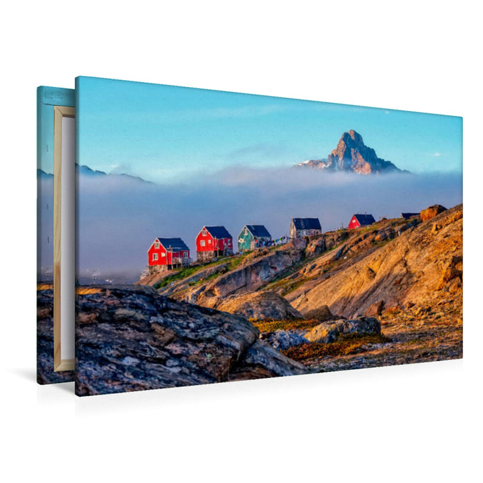 Premium Textil-Leinwand Tasiilaq - Ostgrönland