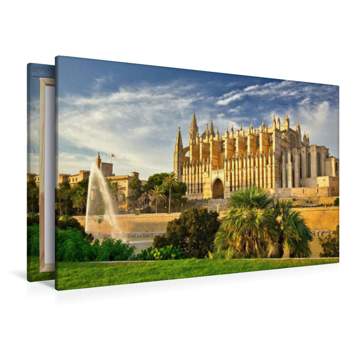 Premium Textil-Leinwand Kathedrale von Palma