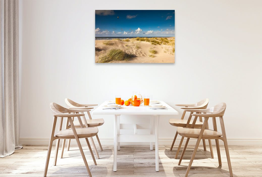 Premium Textil-Leinwand Dünenlandschaft Spiekeroog