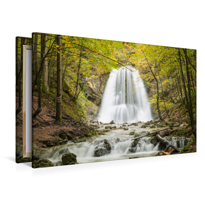 Premium Textil-Leinwand Josefstaler Wasserfall