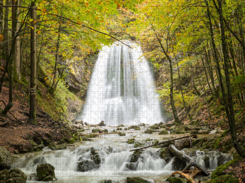 Josefstaler Wasserfall - CALVENDO Foto-Puzzle'