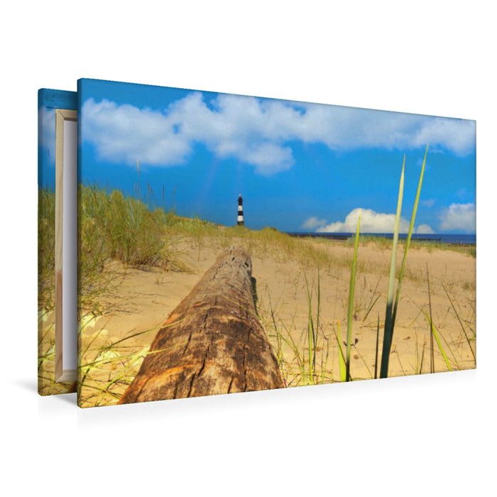 Premium Textil-Leinwand Leuchtturm Breskens Zeeland