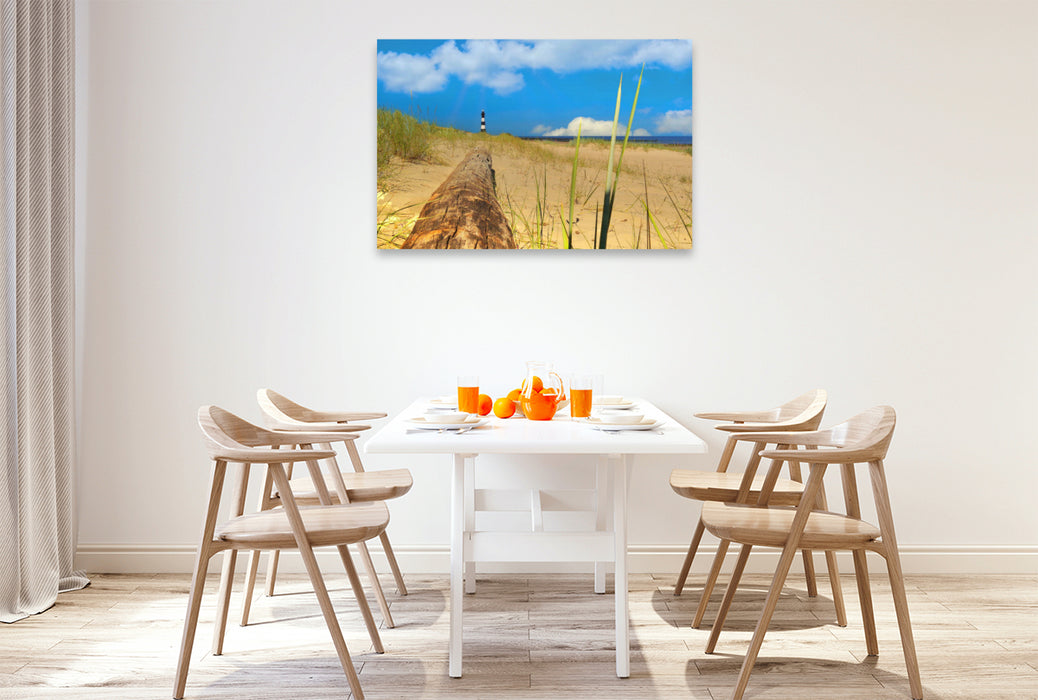 Premium Textil-Leinwand Leuchtturm Breskens Zeeland