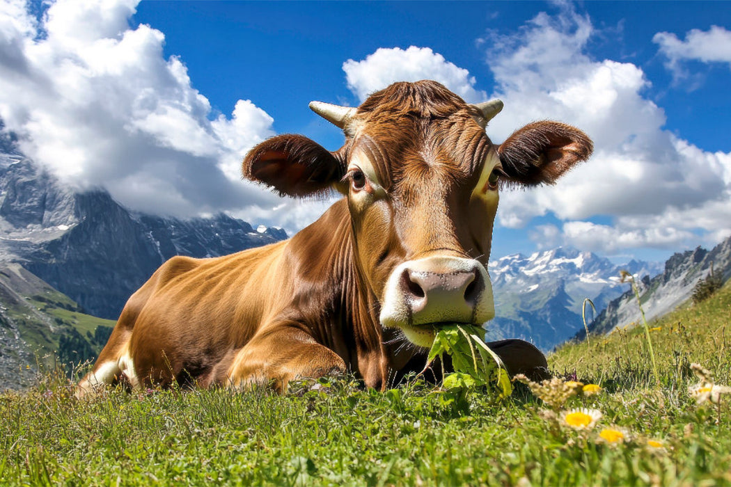 Premium Textil-Leinwand So macht das Kauen Spaß