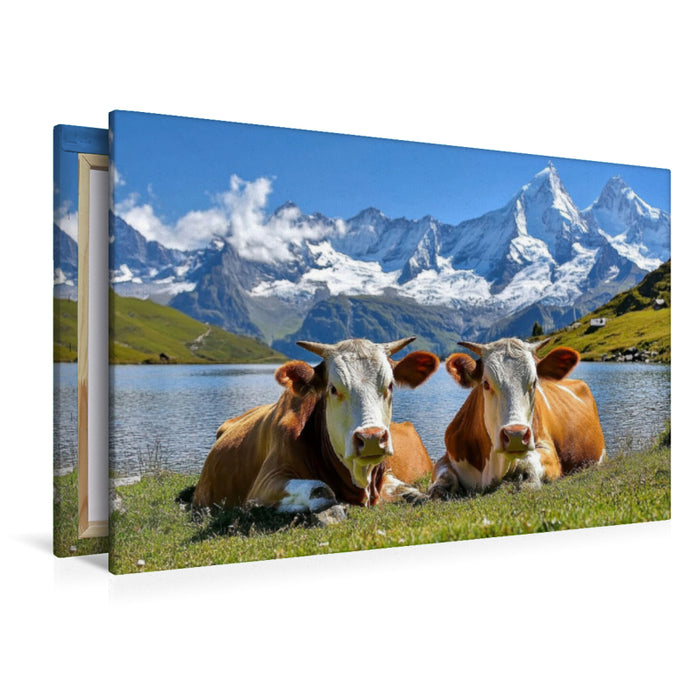 Premium Textil-Leinwand Wir machen Pause