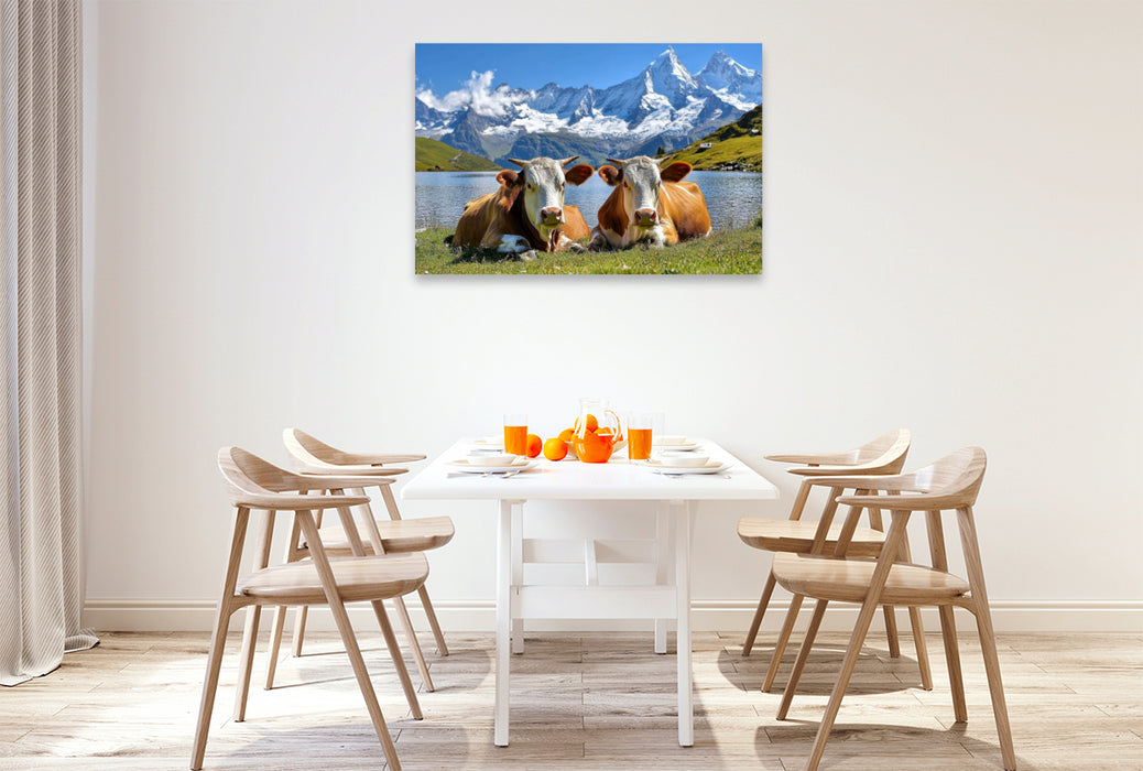 Premium Textil-Leinwand Wir machen Pause