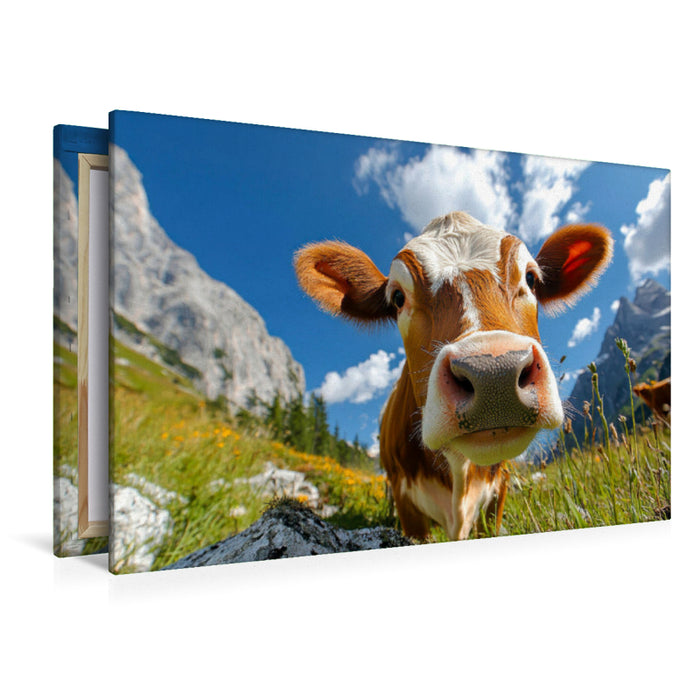 Premium Textil-Leinwand Ein beeindruckendes Porträt