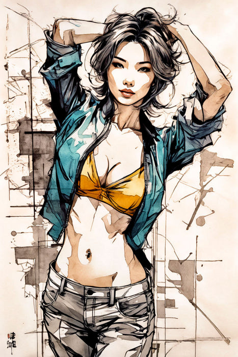 Premium Textil-Leinwand Meredith