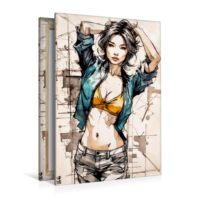 Premium Textil-Leinwand Meredith