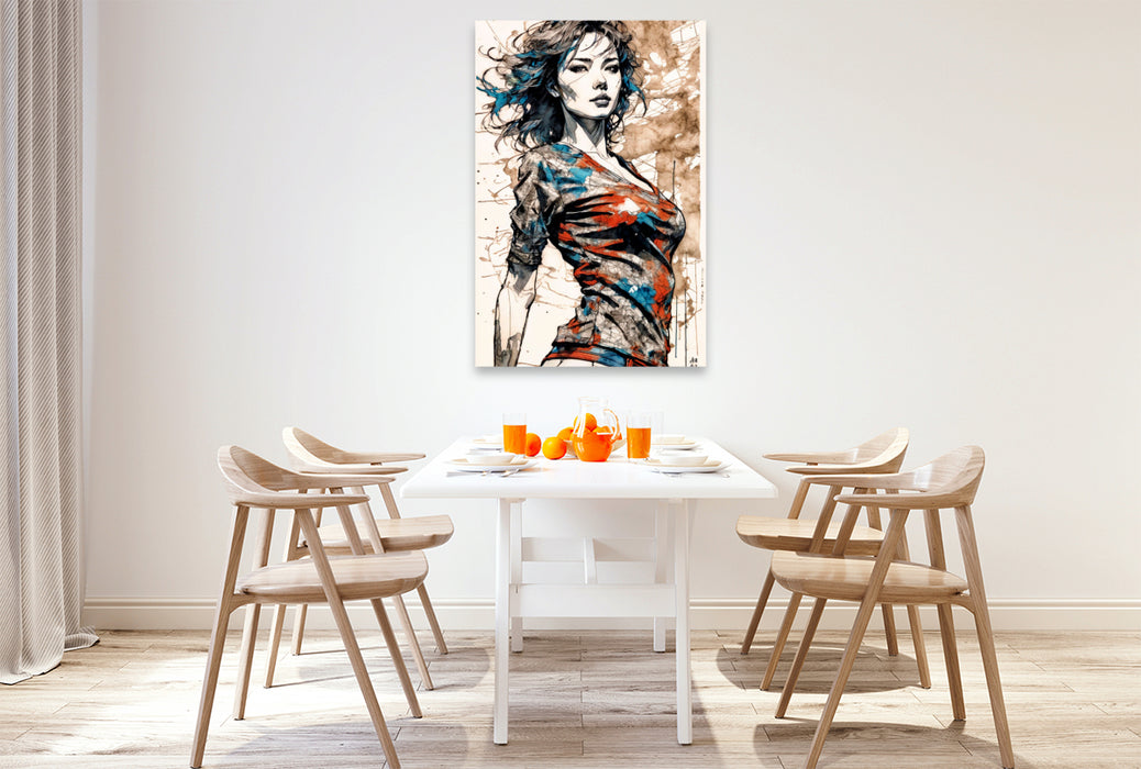 Premium Textil-Leinwand Kimberly