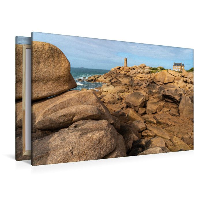 Premium Textil-Leinwand Côte de Granit Rose, Bretagne