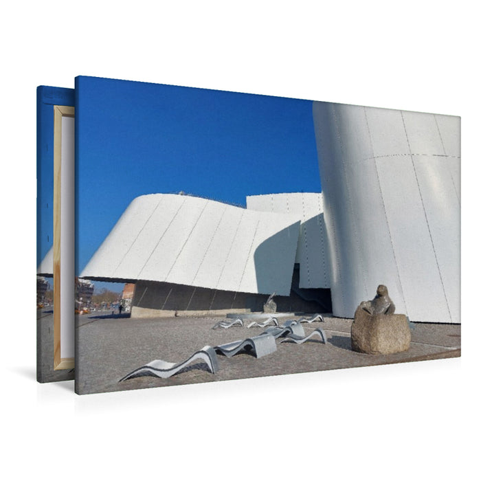 Premium Textil-Leinwand Stralsund - Ozeaneum