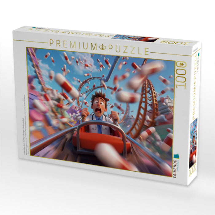Achterbahn durch die Pharmakologie - Medizinstudent - CALVENDO Foto-Puzzle'
