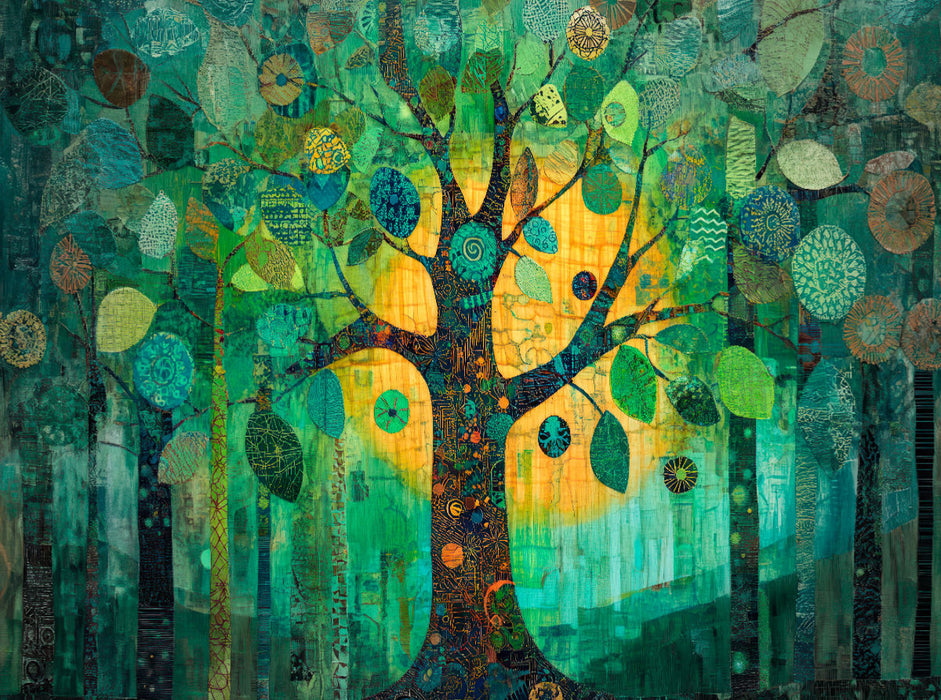 Die stille Glut der Blätter - CALVENDO Foto-Puzzle'