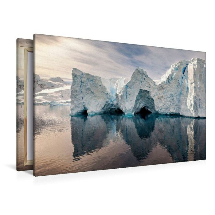 Premium Textil-Leinwand Eishöhlen