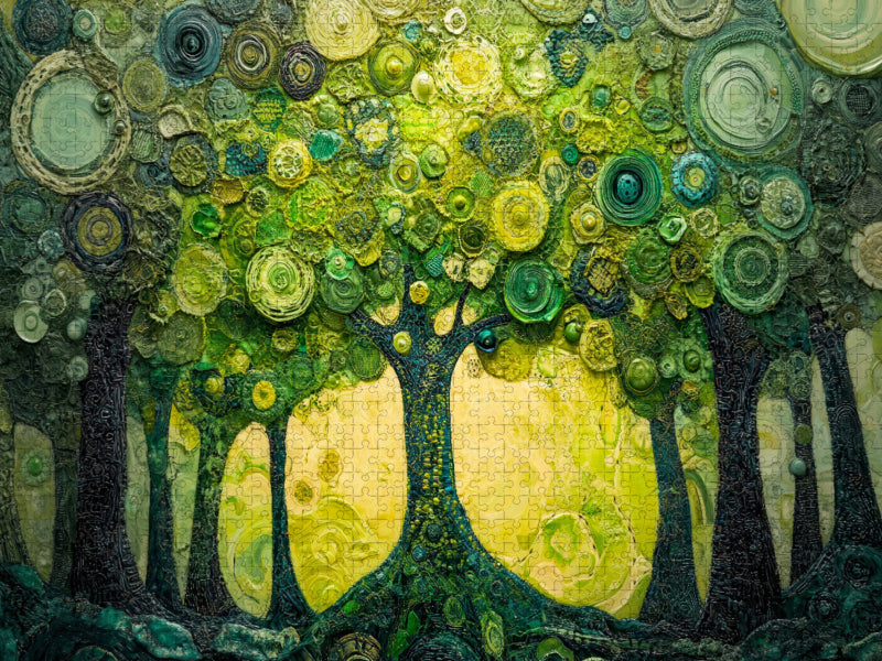 Sonnentanz im Blätterdach - CALVENDO Foto-Puzzle'