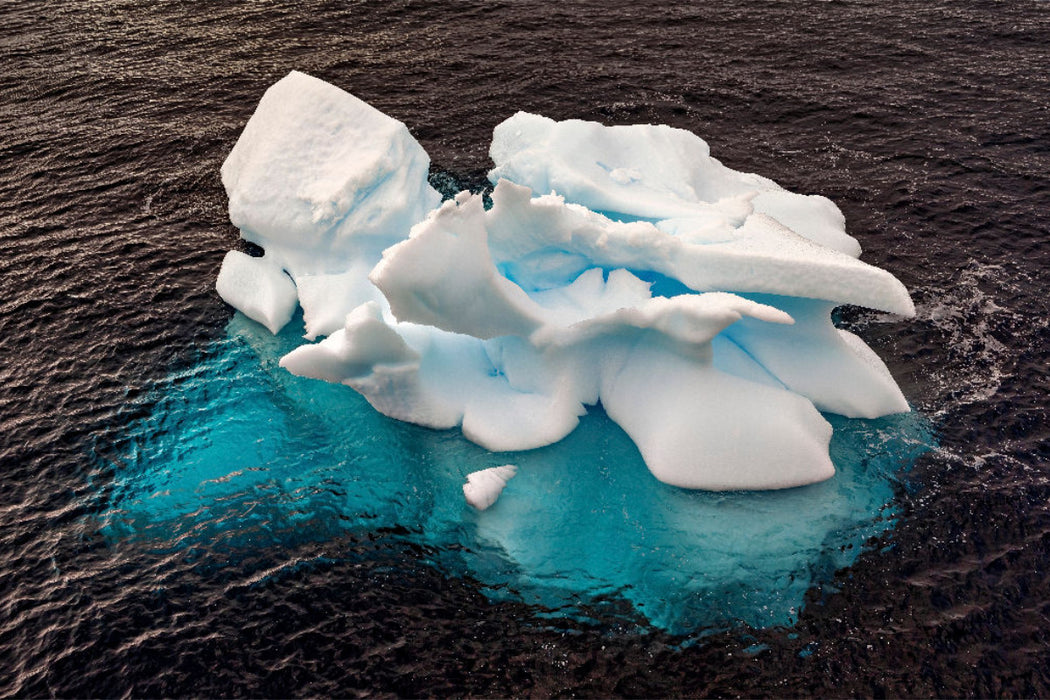 Premium Textil-Leinwand Eisberg