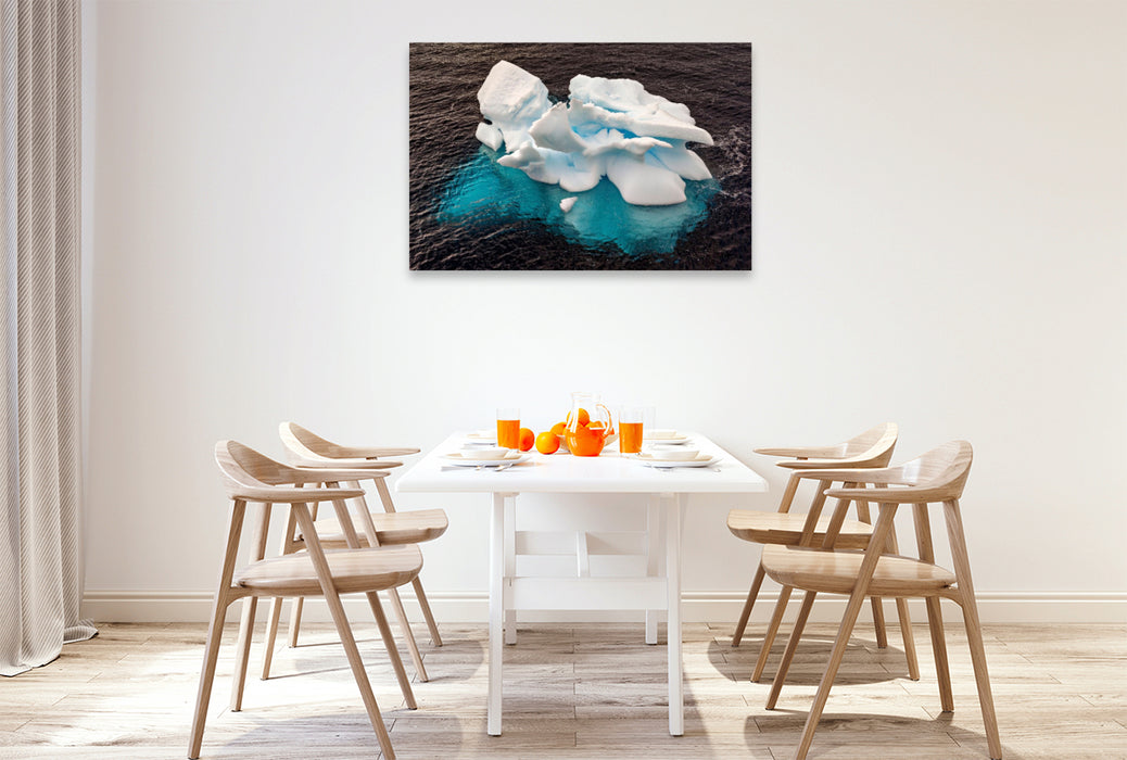 Premium Textil-Leinwand Eisberg