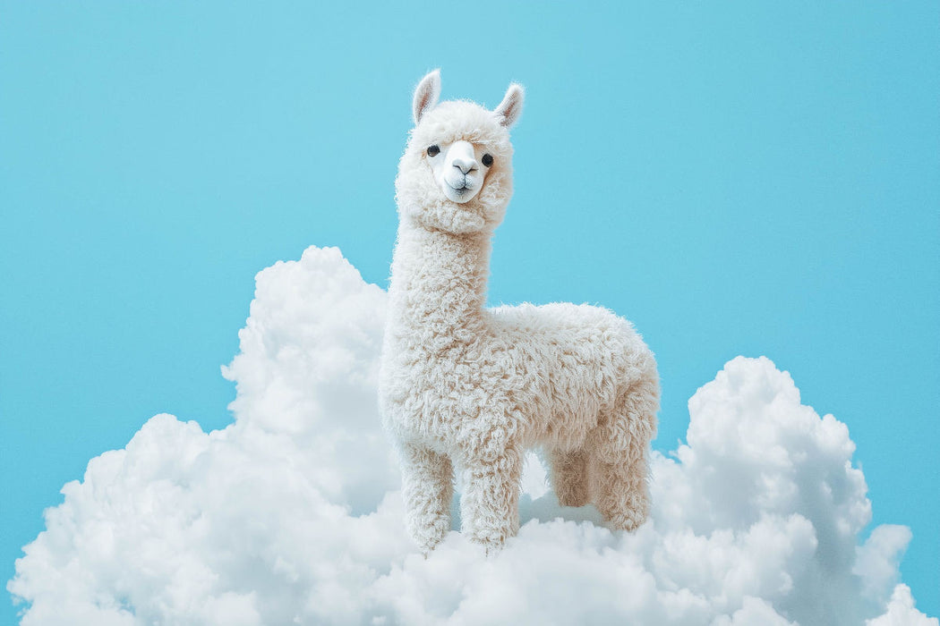 Premium Textil-Leinwand Ein Motiv aus dem Kalender Die Welt der Alpakas