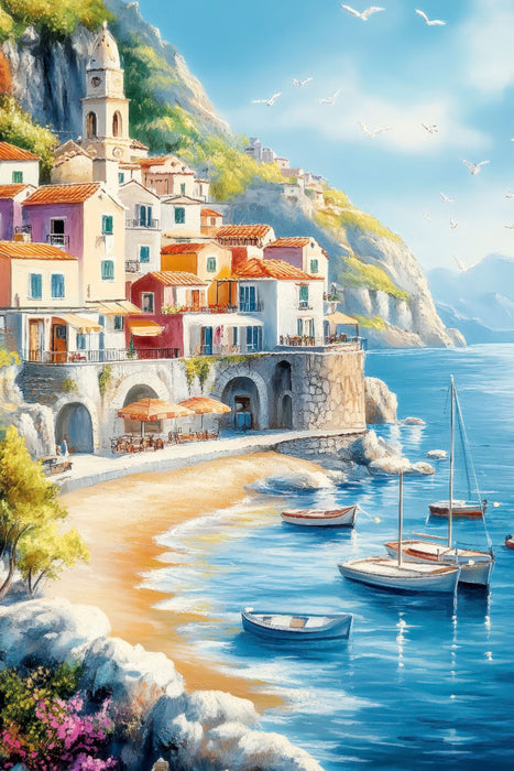 Premium Textil-Leinwand Diese Aussicht ist grandios