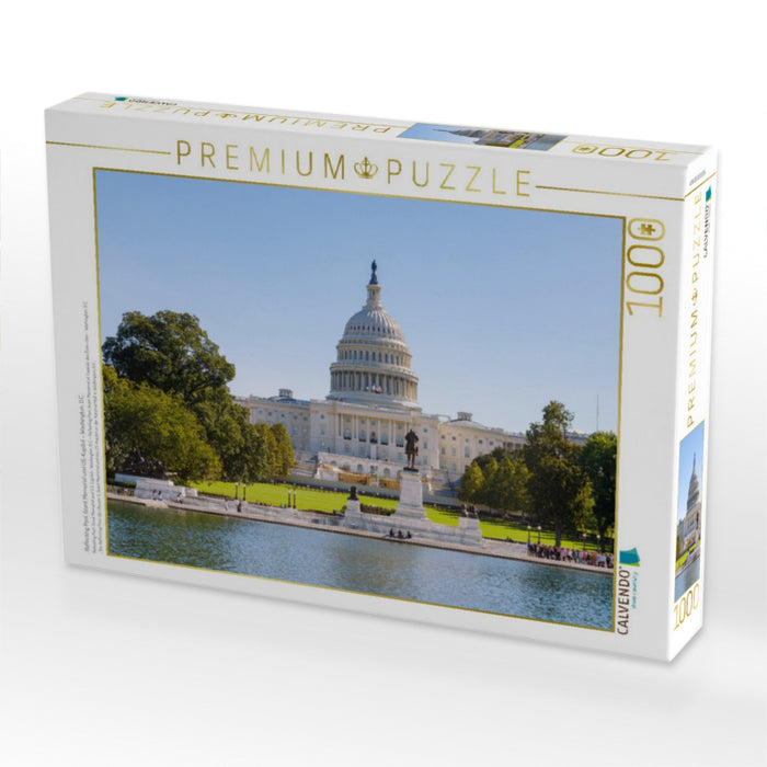 Reflecting Pool, Grant Memorial und US-Kapitol – Washington, D.C. - CALVENDO Foto-Puzzle'