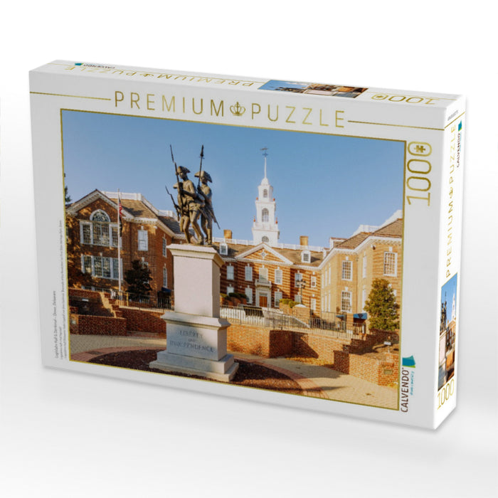 Legislativ Hall & Denkmal – Dover, Delaware - CALVENDO Foto-Puzzle'