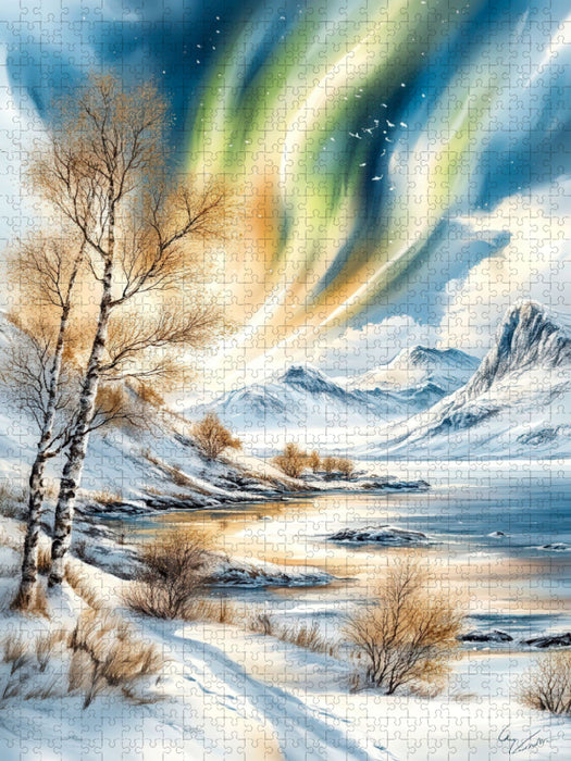Aurora Borealis - einfach fantastisch - CALVENDO Foto-Puzzle'
