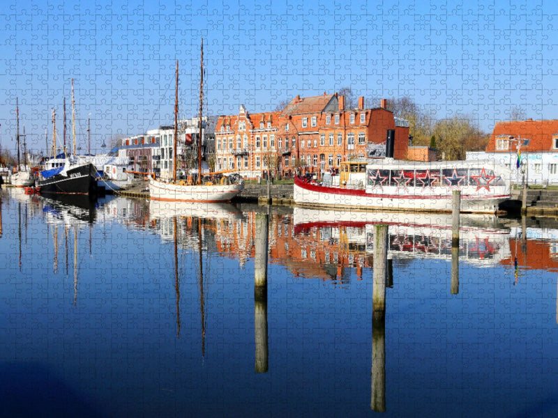 Greifswald - Museumshafen am Ryck - CALVENDO Foto-Puzzle'