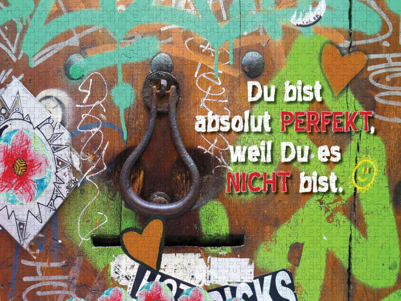Du bist absolut PERFEKT, weil Du es NICHT bist. - CALVENDO Foto-Puzzle'