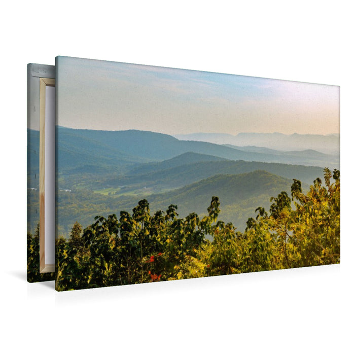 Premium Textil-Leinwand Panorama Skyline Drive & Blue Ridge Mountains