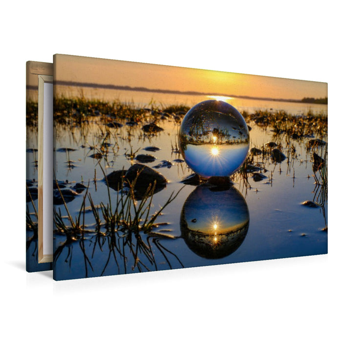 Premium Textil-Leinwand Faszination Glaskugel