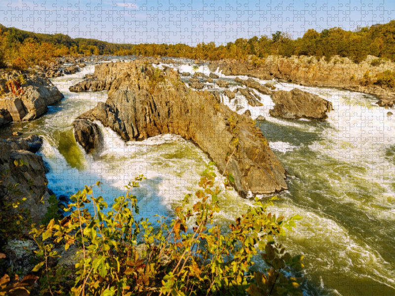 Great Falls im Great Falls Park - CALVENDO Foto-Puzzle'