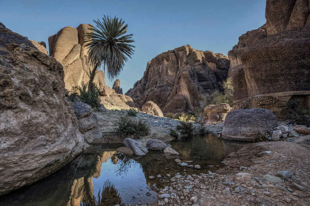 Premium Textil-Leinwand Tislit Schlucht