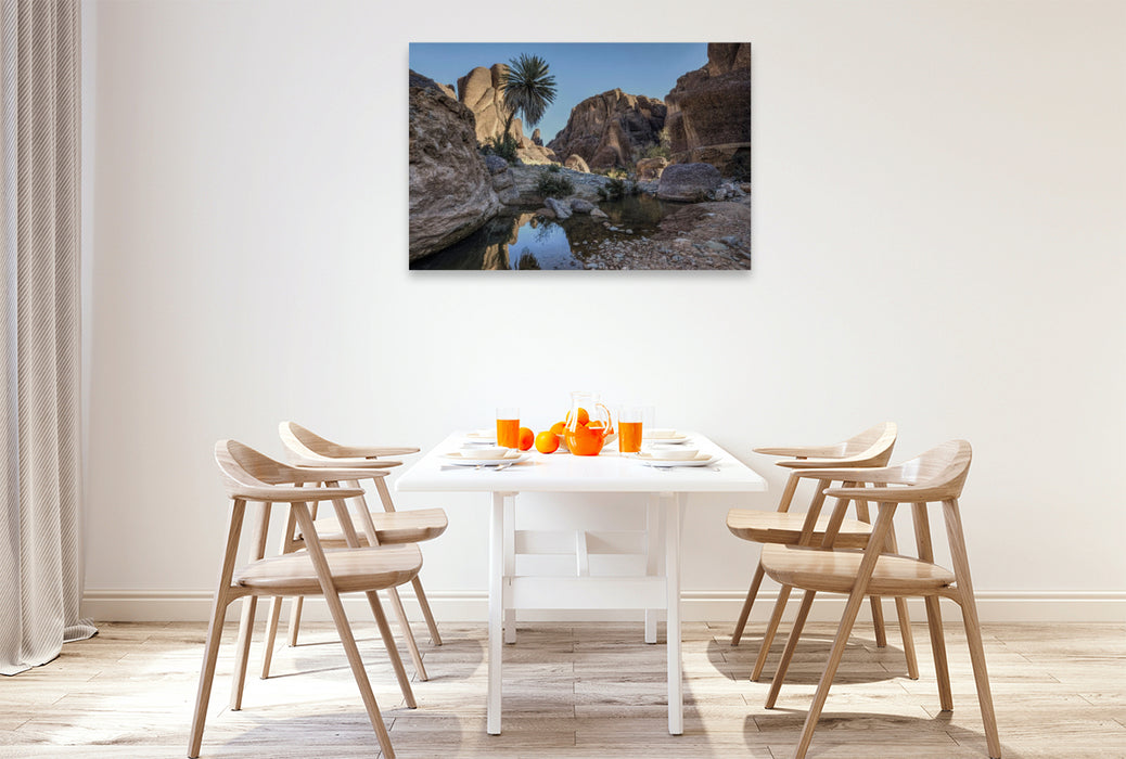 Premium Textil-Leinwand Tislit Schlucht