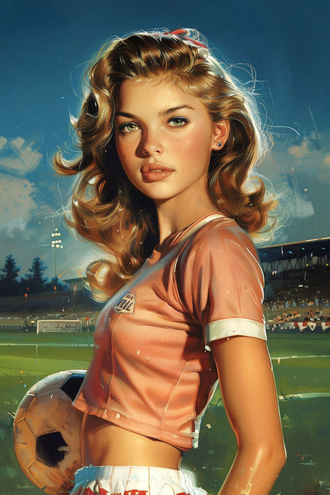 Premium Textil-Leinwand Abendspiel