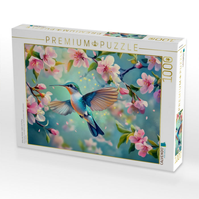 Farben der Freiheit - Kolibri im Frühling - CALVENDO Foto-Puzzle'
