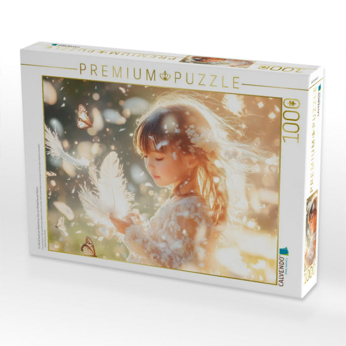 Im Wind tanzt ein Geheimnis, das nur Kinderherzen hören - CALVENDO Foto-Puzzle'