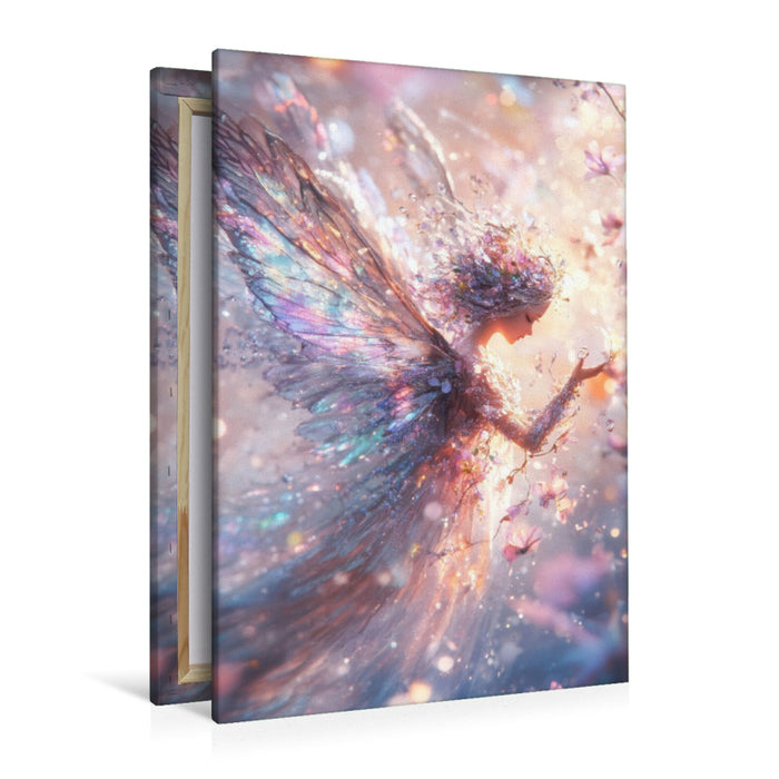 Premium Textil-Leinwand Hinter dem Regenbogen verbirgt sich das Tor zu einer vergessenen Welt