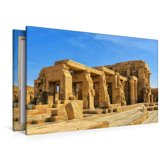 Premium Textil-Leinwand Doppeltempel Kom Ombo