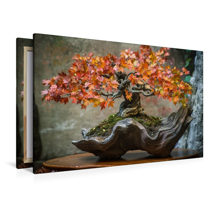Premium Textil-Leinwand Bonsai – Die Seele der Natur