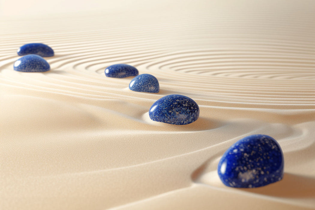 Premium Textil-Leinwand Meditative Muster - Zen Garten