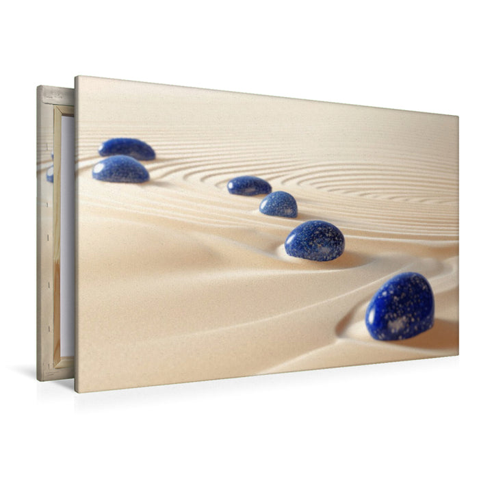 Premium Textil-Leinwand Meditative Muster - Zen Garten