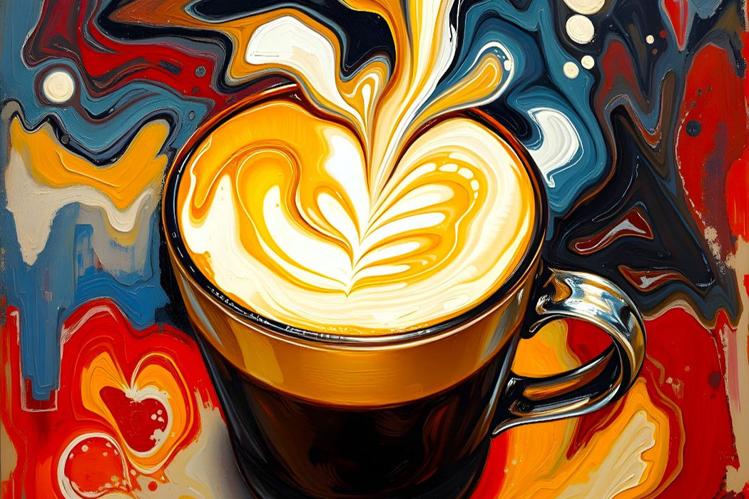 Premium Textil-Leinwand Genuss im Muster