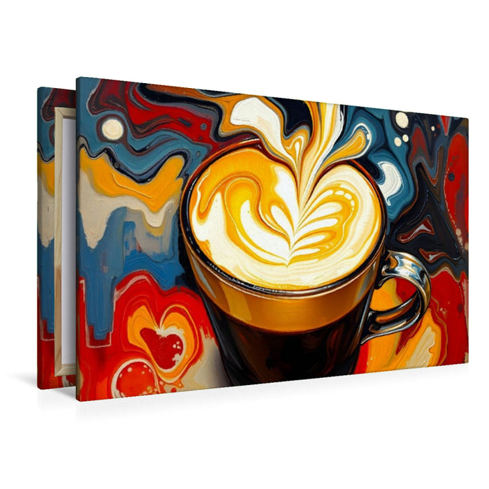 Premium Textil-Leinwand Genuss im Muster